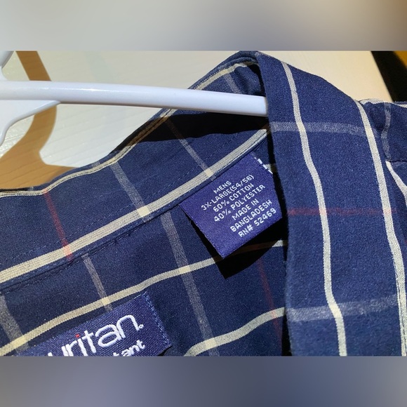 Puritan Men’s Long Sleeve Shirt with Button Down Collar 3X - Picture 3 of 6